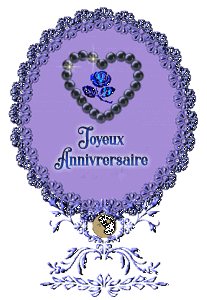 Gif animé joyeux anniversaire médaillon